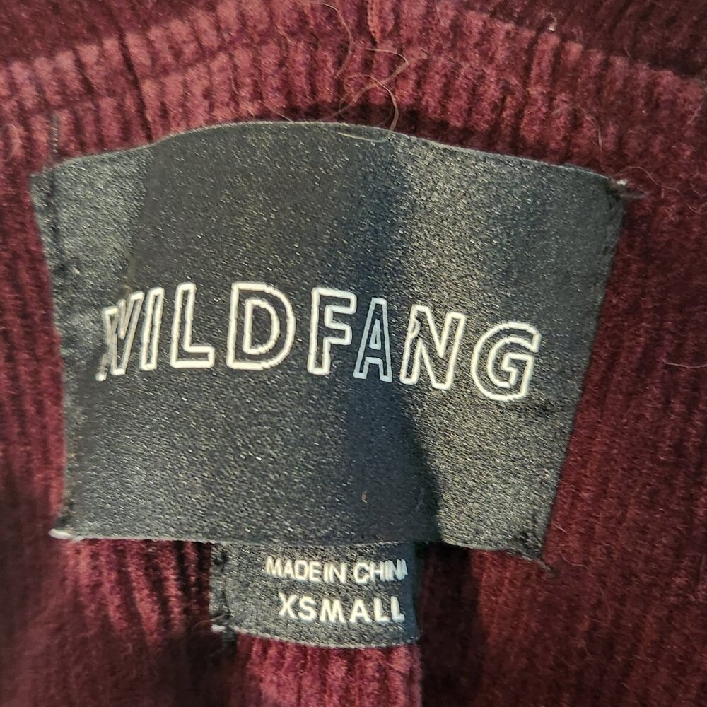 Wildfang Unisex Maroon Corduroy Overalls - Picture 4 of 5